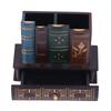 MDF Desktop Stationery Organizer 5.91 X 5.31 X 2.56in Pen Storage Cup MDF Desk Caddy  Study Room