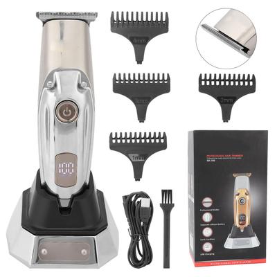 Electric Hair Trimmer LCD Professional Hair Clipper Cutting Grooming Kits for MenSilver
