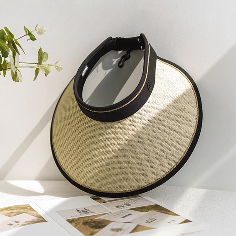 Big brim sun hat summer UV protection sun protection hat empty top hat women's sun hat straw hat collection