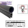 EPDM Steel U-Shaped Anti-Collision & Dustproof Sealing Strip for Cabinets and Electrical Boxes