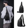 Men's Sling Bag Multi-Functional Chest Bag with Headphone Jack Modern Crossbody Bag for Phone & Essentials