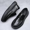 Men's leather shoes autumn new lazy one-pedal British versatile business casual leather trendy shoes