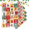 Christmas Countdown Calendar Empty Reusable 5 Pieces Container Christmas 24 Days Countdown Calendar for Activities Gathering