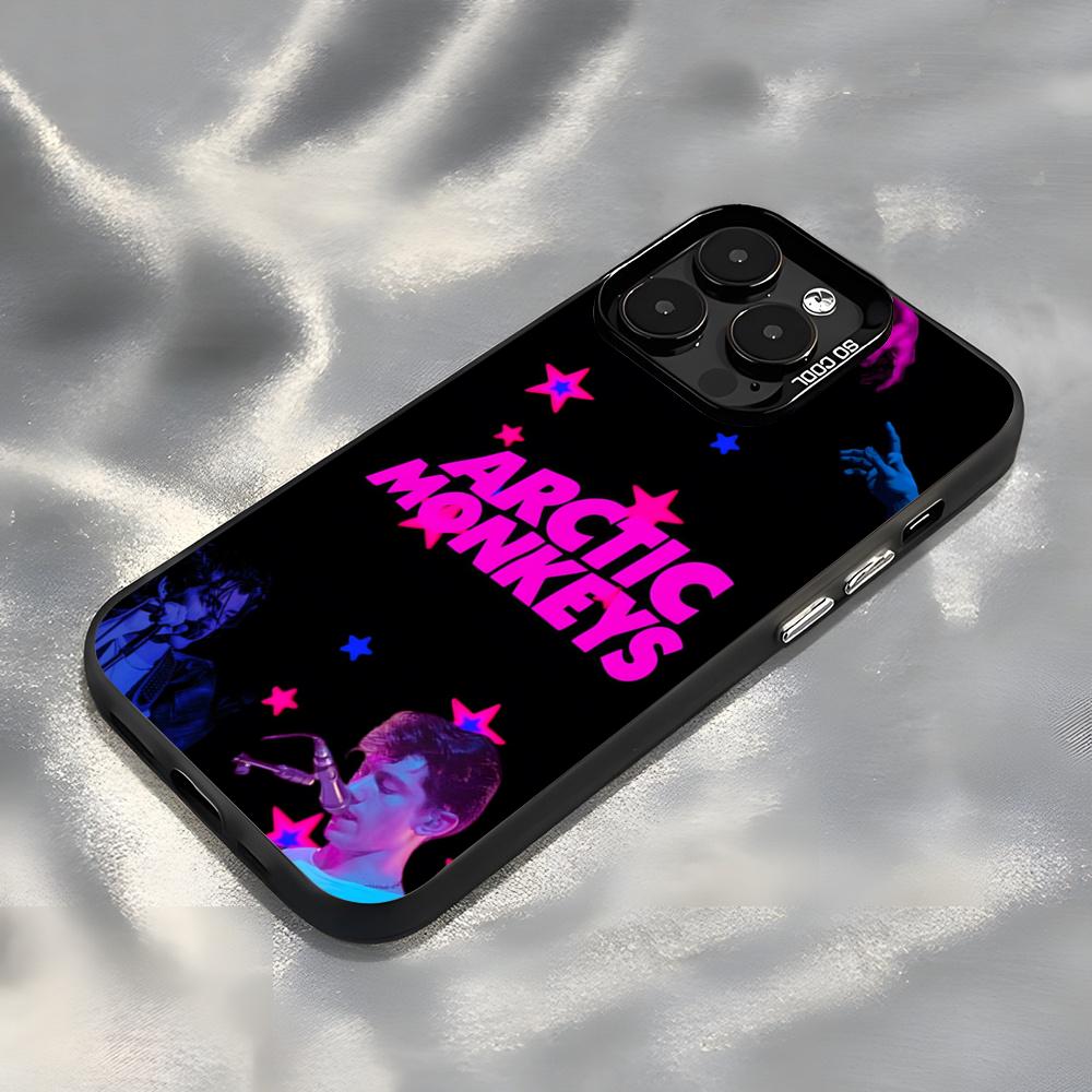 Band A-Arctic M-Monkey Phone Case For IPhone17 Air 16 15 14 Plus 13 12 11 Pro 7 8 XS Max XR Silver Black Bumper Case