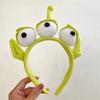 Three-Eyed Sulley Cartoon Headband: Cute Plush Hair Accessory for Photos & Fun
