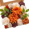 Gör-det-själv Konstgjorda Blommor Falska Rosor Skum Silkesblommor För Bröllopsbukett Arrangement Fest Babyshower Fest Heminredning