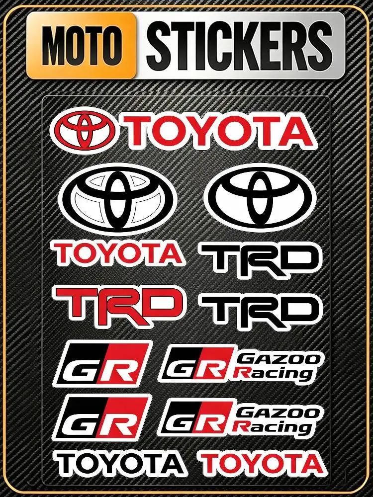 FOR TOYOTA TRO GR Waterproof Reflective Scratch Cover Sticker Universal Decor Decal For Car Motorcycle Helmet Refrigerator