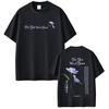 Anime Frieren_ Beyond Journey's End T Shirt The Blue Weed Bloom T-shirt Men Women Clothing Short Sleeve Cotton Summer T-shirts