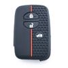 Silicone Car Remote Key Case For Toyota Aqua Rav4 Land Cruiser Camry Prado Corolla Prius Cover Keyless Remote Fob 2013 2014