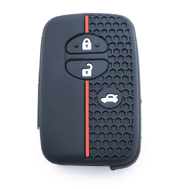 Silicone Car Remote Key Case For Toyota Aqua Rav4 Land Cruiser Camry Prado Corolla Prius Cover Keyless Remote Fob 2013 2014