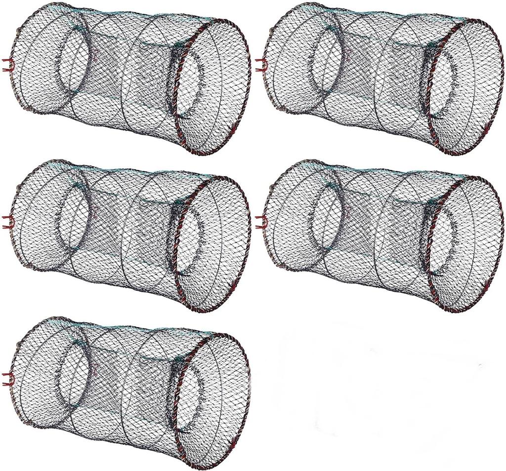 MBK Large Fish Capture Mondori 40cm X Secure Left and Right Penetration Just Add Bait and Easy Compact Perfect for Capture of and Cage, (5-Pack) -