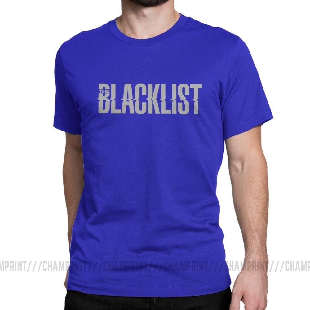Men Good Tv Series The Blacklist T Shirt Reddington Raymond Red Hat Fandom Crime Cotton Short Sleeve Tees 4XL 5XL 6XL T-Shirts