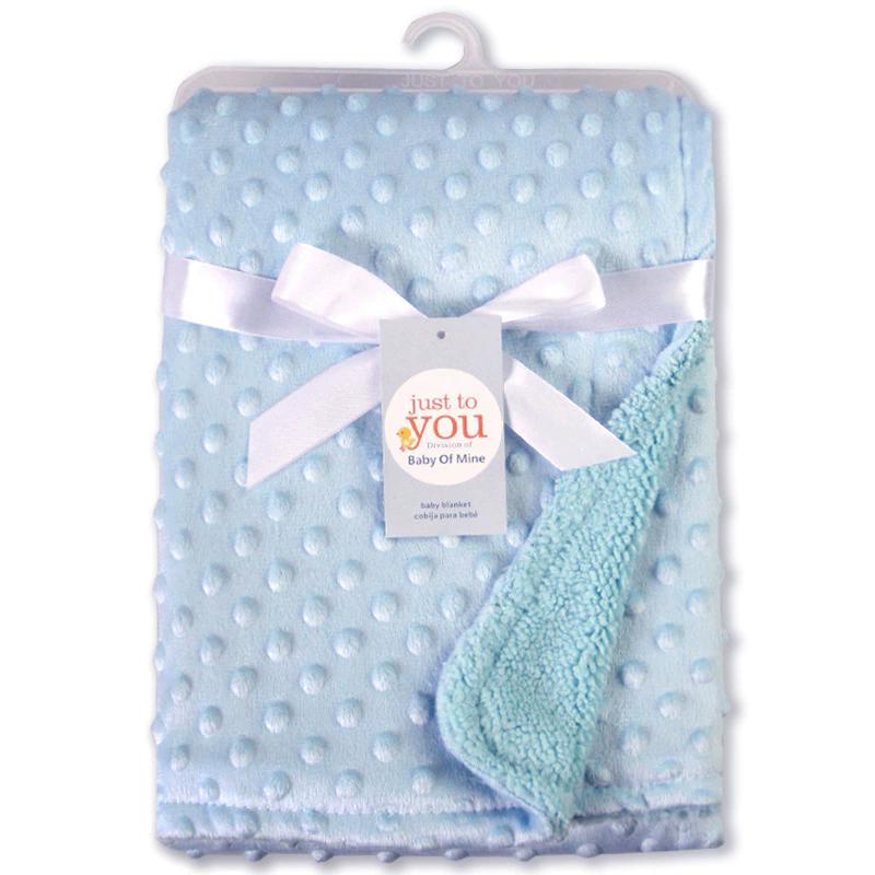 WTEMPO Solid Color Cute Soft Warm Double Layer Blankets Swaddle Bathing Towels In Four Seasons Simple Casual Versatile Bed Blankets