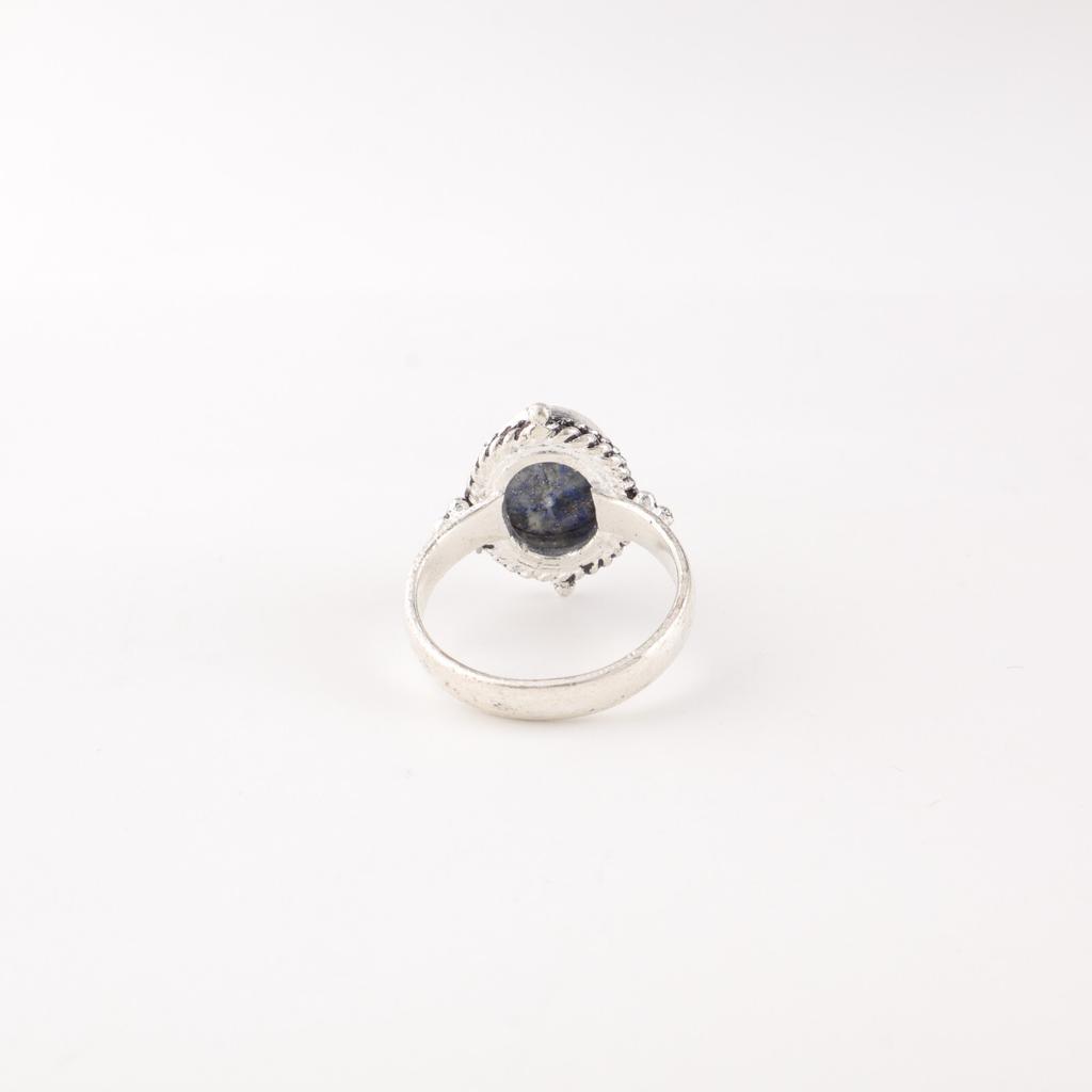 Lapis Lazuli Gemstone 925 Sterling Silver Jewelry Handmade Silver Ring For Women RR-9-36