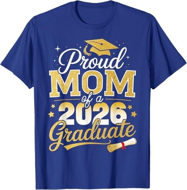 Proud mom of a Class of 2026 Graduate Senior Graduation T-Shirt S разноцветный