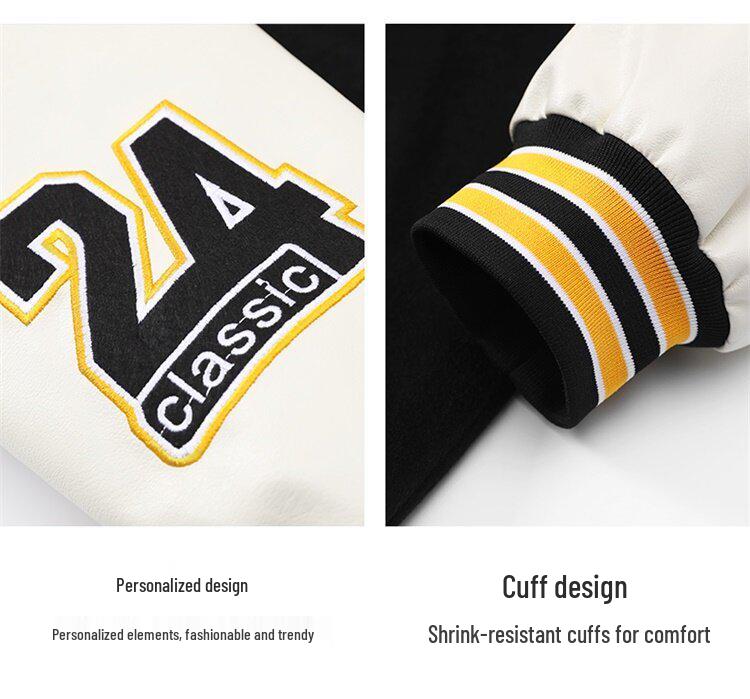 2026 Men's Trendy American Style Autumn Stand Collar Baseball Jacket for Teens