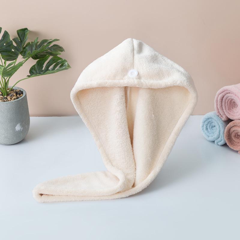 Premium Coral Fleece Quick-Dry Hair Towel Cap - Super Absorbent & Thickened for Women