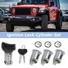UXCELL No.5161055AA Ignition Lock Cylinder and Door Lock with 2 Key for Jeep Cherokee