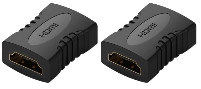 

HDMI Relay Adapter Extension Connector HDMI Cable Extension Connection Compatible with Can Extend HDMI Cable and HDMI Cable to 2 [Amazon Exclusive]