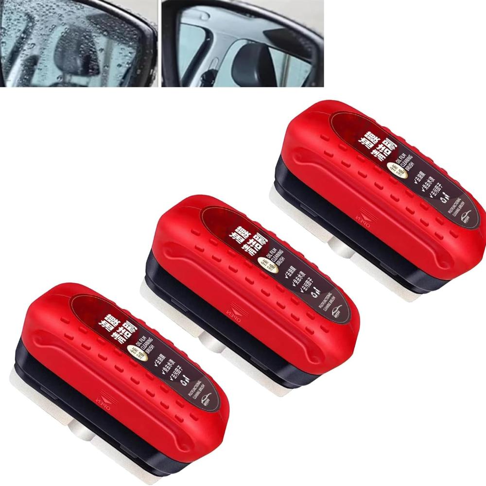 Automotive Oil Film Cleaning Brush , Universal Glass Cleaning Wipe Board Glass Oil Film Remover Hydrophobic Glass Coating For Windshield Glass Cleaning Board Windshield