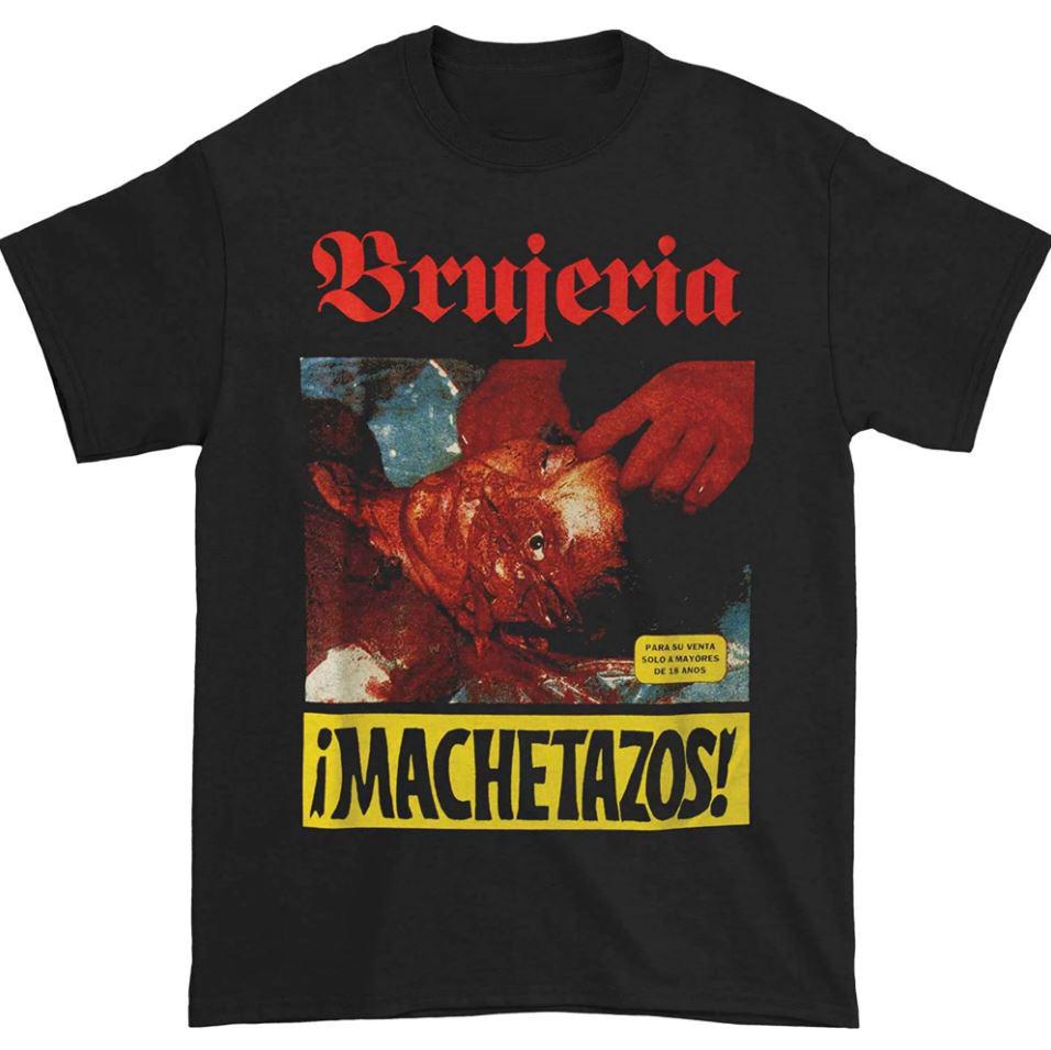 Мужская унисекс футболка Brujeria iMachetazos Slim Черная Все размеры от S до 5XL BT156 L
