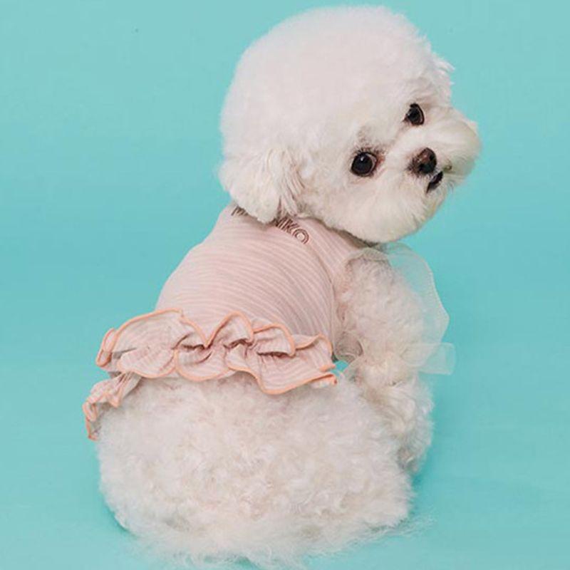 MIMINKO Mesh Shirring Sleeve T-Shirt [DW3MT1260]