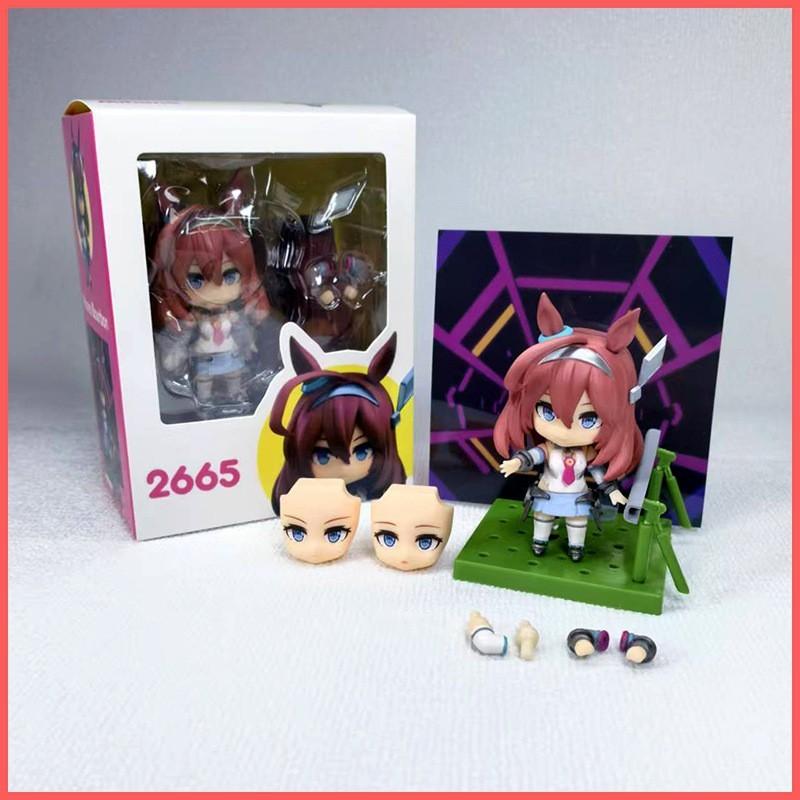 Umamusume Pretty Derby Mihono Bourbon Pvc Figure With Face Swap Function For Collector Fans