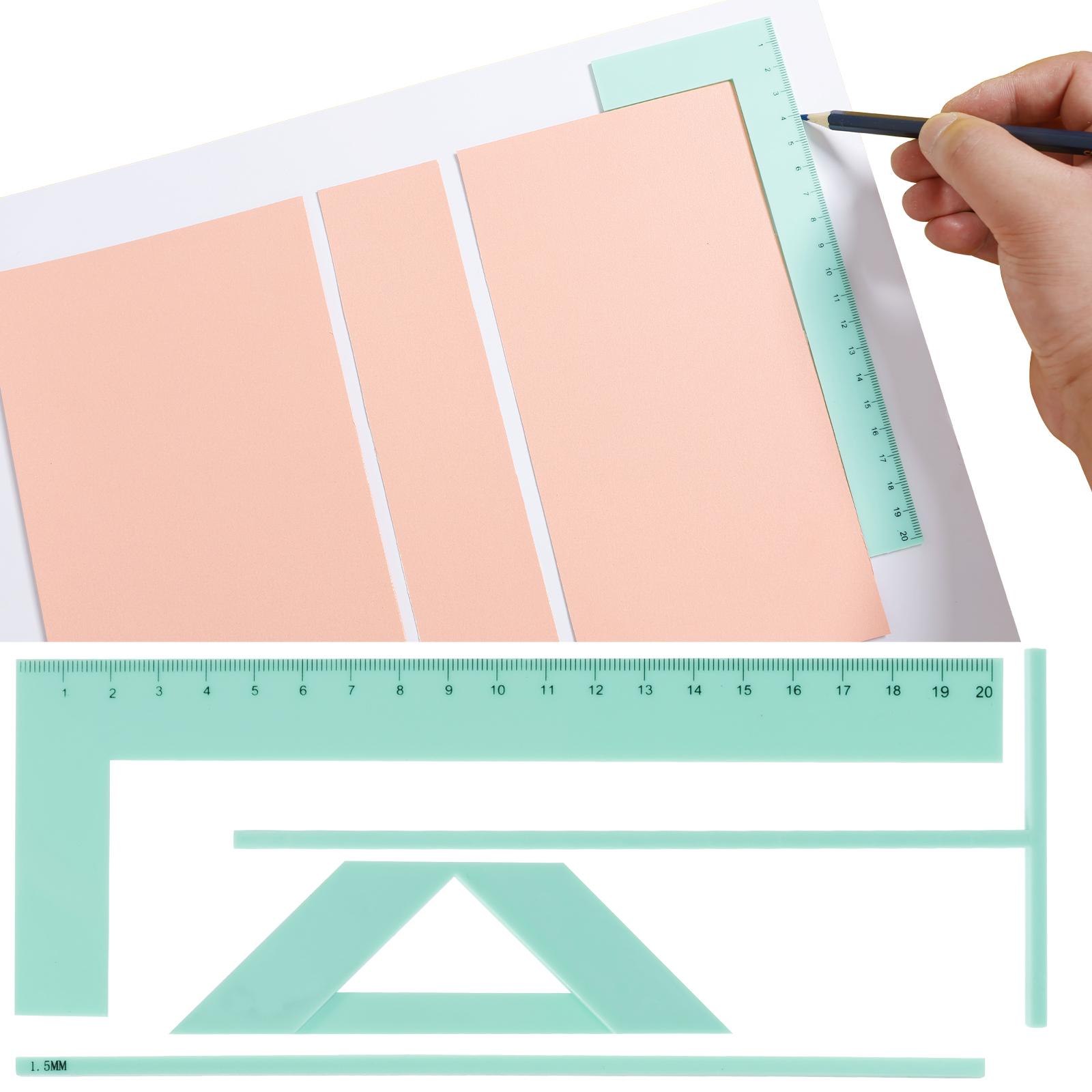 

Bookbinding Easy Scrapbooking Tool Plastic Positioner Ruler for Efficient Production Convenient Binding Device for Handbook