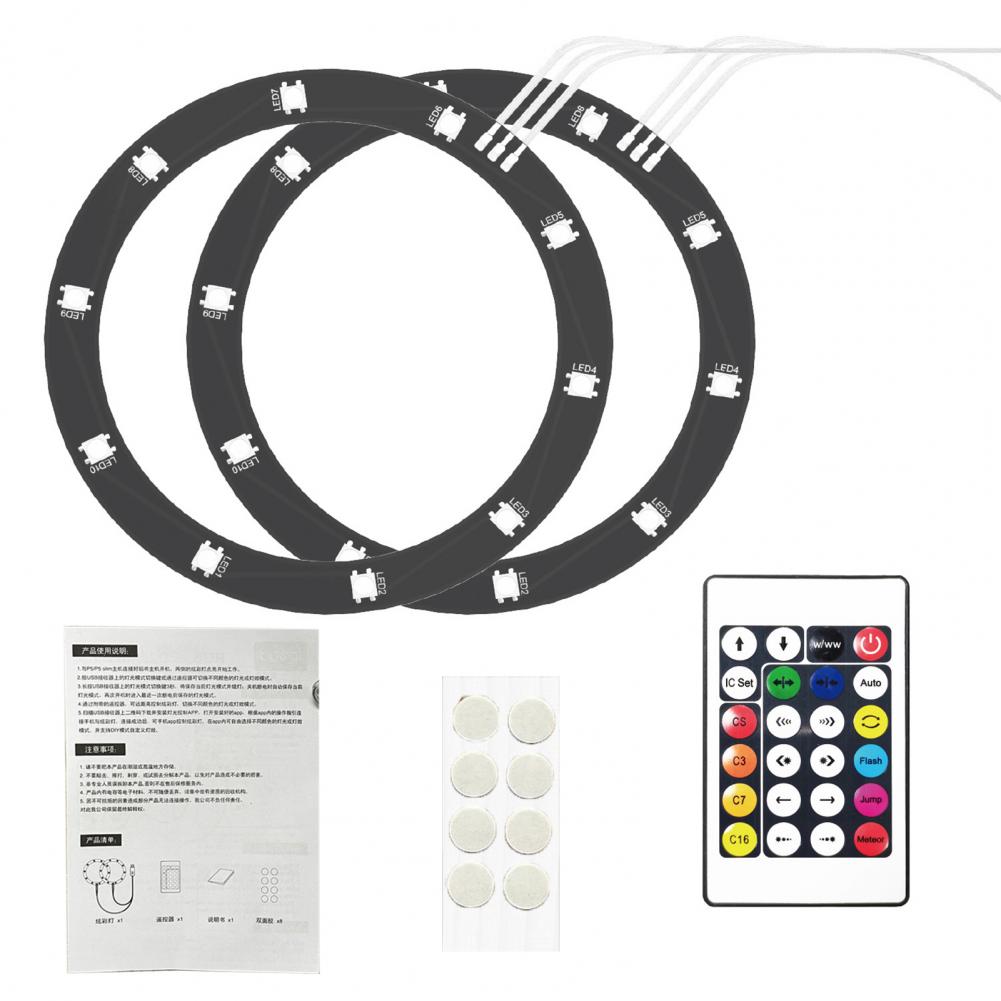 RGB-LED-Lichtleiste für PS5 Slim Disc und Digital Edition, 8 Farben, 400 Effekte, flexibler Farbwechsel-Lampenring für Spielkonsole