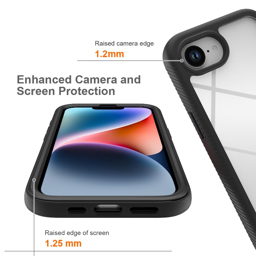 For iPhone 16e Case Anti Drop 2 in 1 PC + TPU Phone Cover