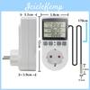 Priză Digitală UE Controler de Temperatură Ștecher Comutator Termostatic Controler de Temperatură Cu Senzori Sondă Încălzire Răcire