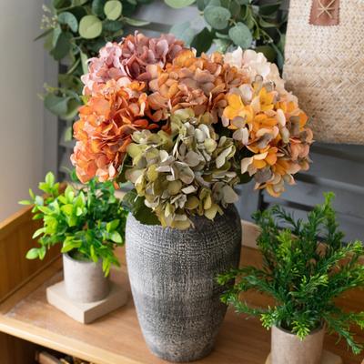 Artificial Flower Fade-resistant Simulated Hydrangea Realistic Fake Plant for Home Weddings Decoration