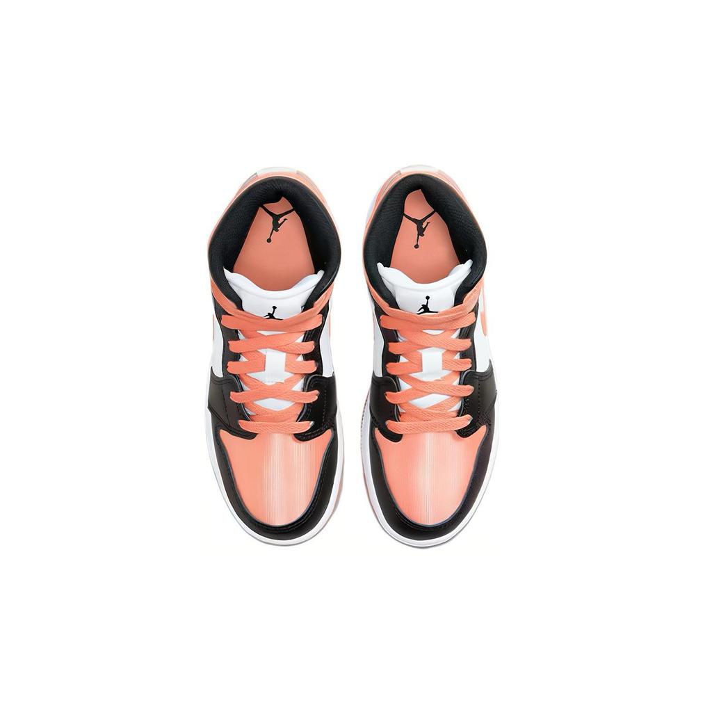 New Jordan 1 Mid White Light Madder Root GS DM9077-108