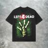 Left 4 Dead Valve T-shirt Retro Y2K Zombie Shooter Videogioco Maglietta Estiva Unisex e da Donna Larga e Traspirante Top