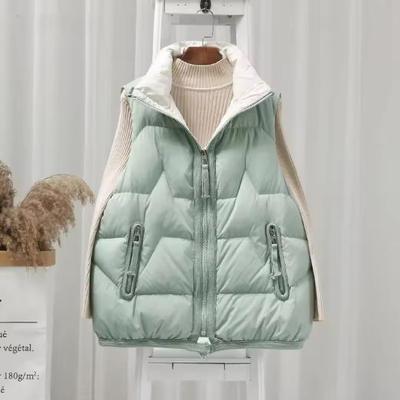 Winter Sleeveless Jacket Down Vest Duck Down Puffer Waistcoat Light Winderproof Outwear Women Gilet