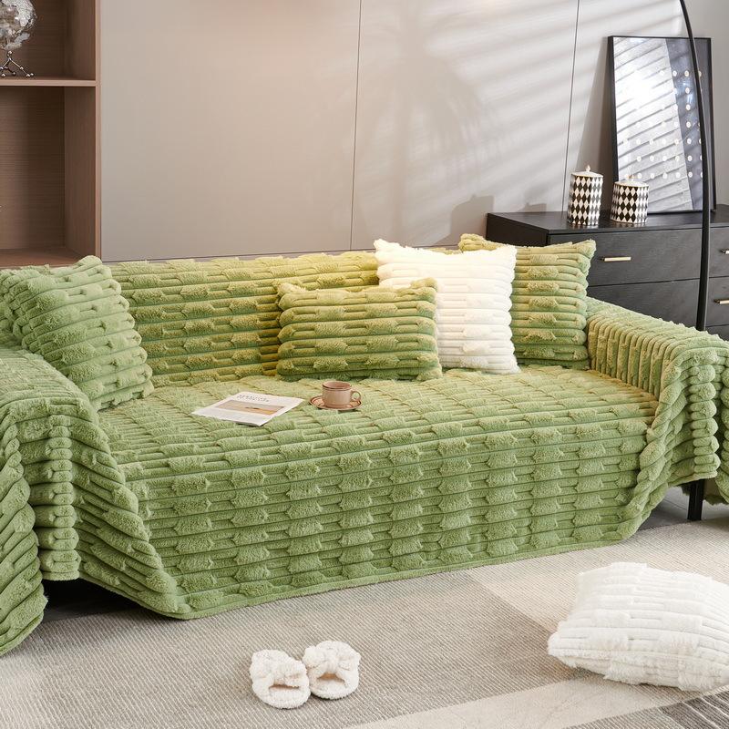 

Зимний утолщенный тканевый чехол для дивана, высококачественное универсальное универсальное полотенце для дивана, нескользящие подушки для сиденья, плюшевое подлокотник, полное покрывало 180*130cm