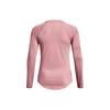 Under Armour Rush Casual Retro Football Sports Round Neck Running Training Raglan Sleeve T-Shirt Women T-Shirt Pink 1368179-697
