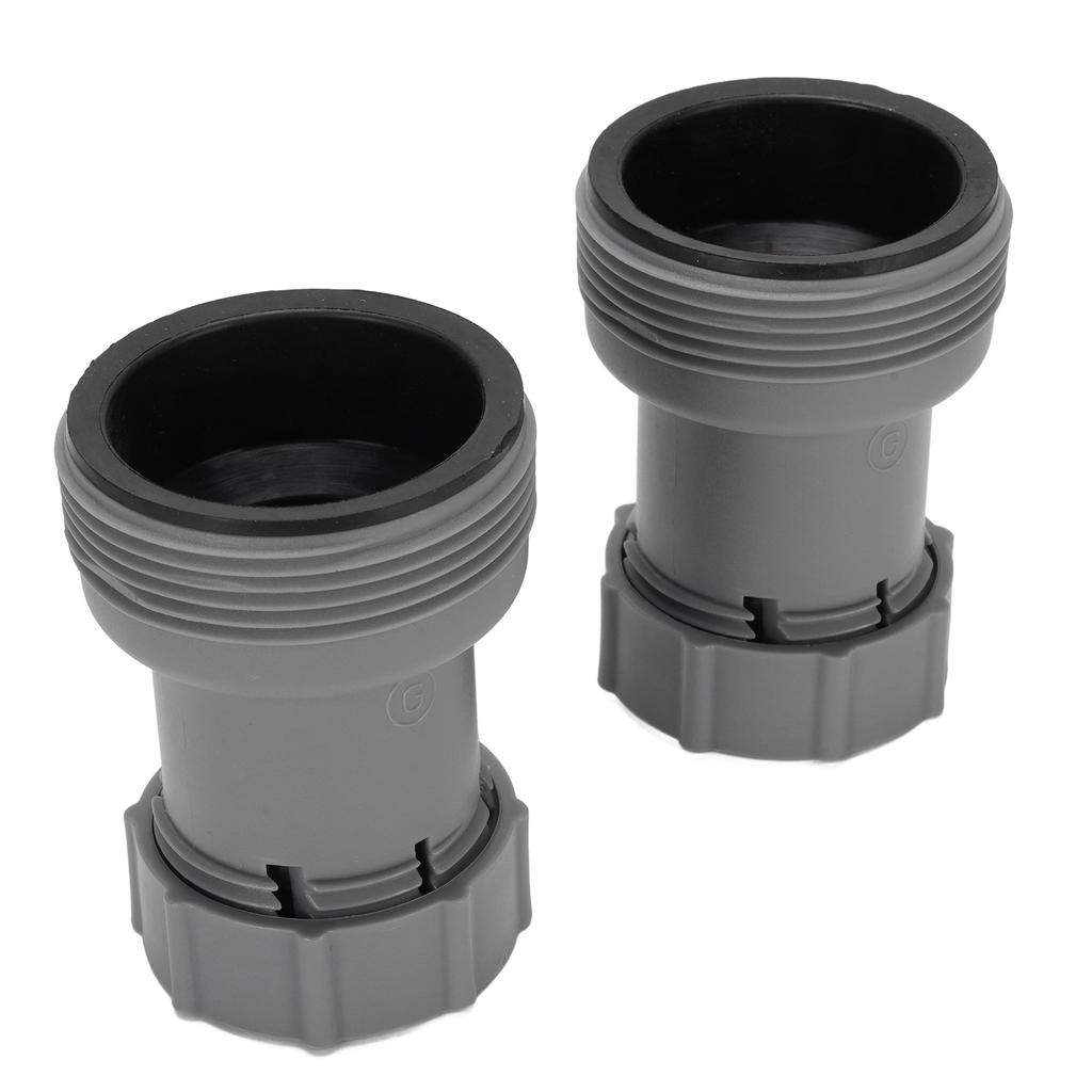 2pcs Pool Hose Adapter 1.5 Inch To 1.25 Inch Hose Conversion Adapter for Up Ground Pool Filter Pump