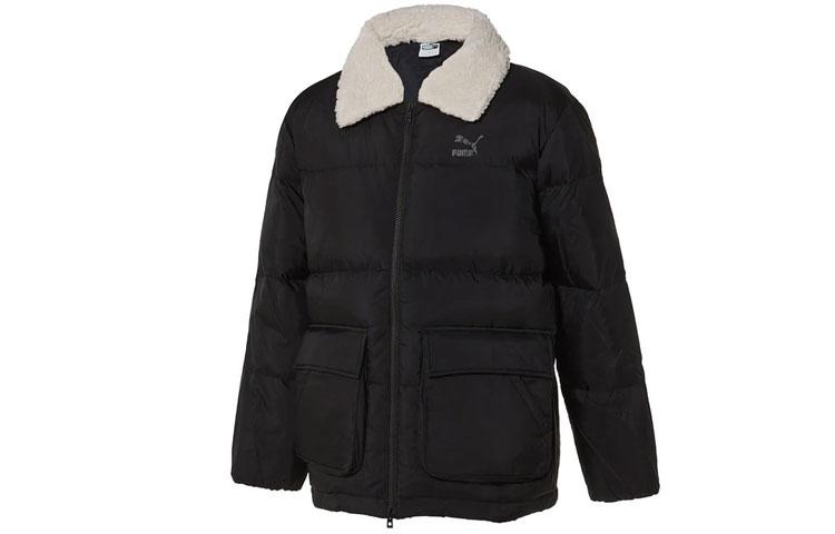 PUMA Down Jackets Unisex Black Lapel Moderate Other 929798-01 S