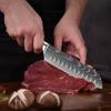 Stainless Steel Kitchen Knives 7CR17 440C Laser Damascus Japanese Santoku Cleaver Slicing Utility Chef Knife Cooking Tools