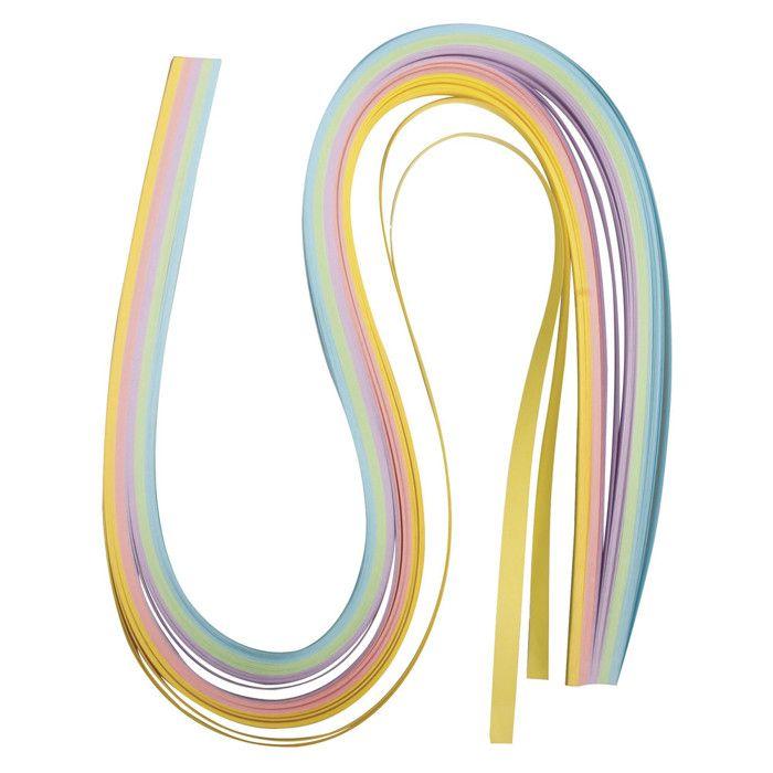 Papier pour Quilling, 50x0,6cm, 80 g/m2, 100pces, pastel