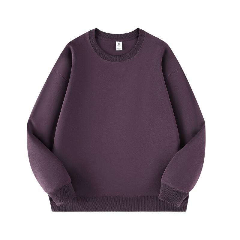 Women's College Style Embroidered Logo Plus Velvet Sweatshirt