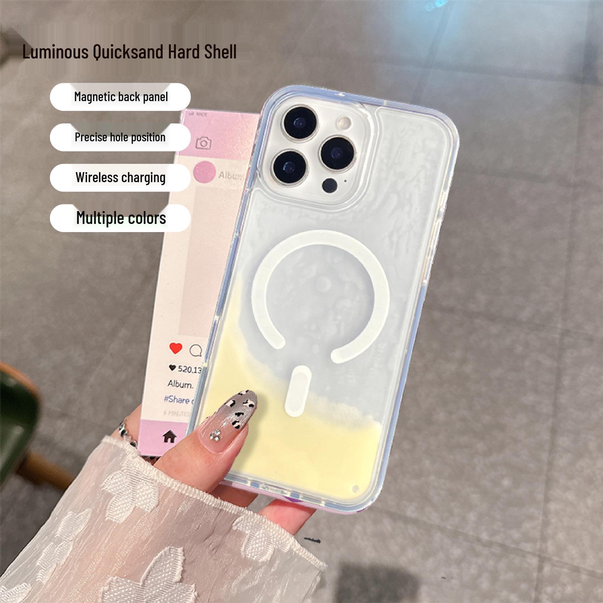

Luminous Matte Magnetic Case for iPhone 17 Pro & 16 - Skin-Feel, Protective Cover брудно-білий