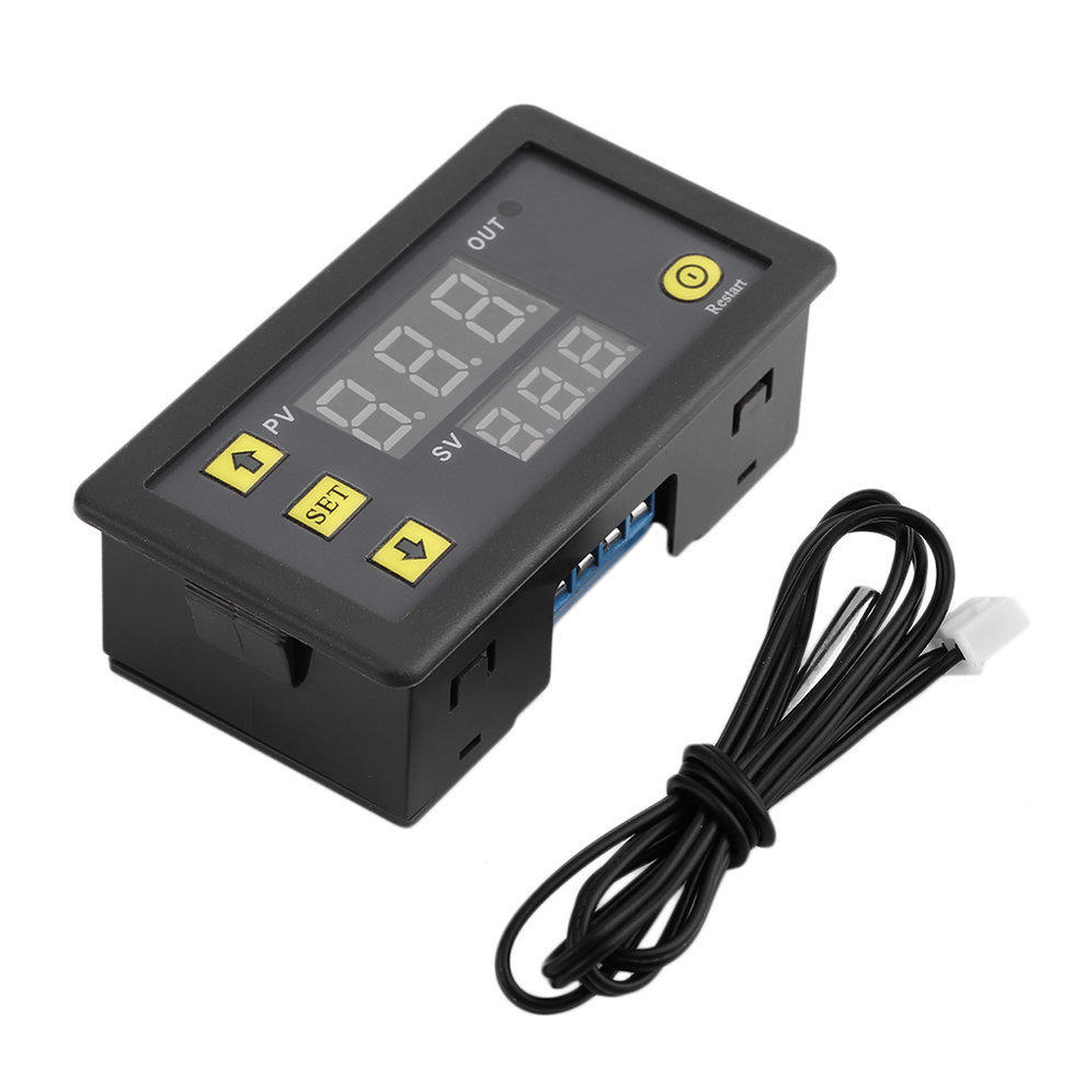 DC 220V Digital LED Heat Cool Thermostat Temperature Controller Sensor Hottest U