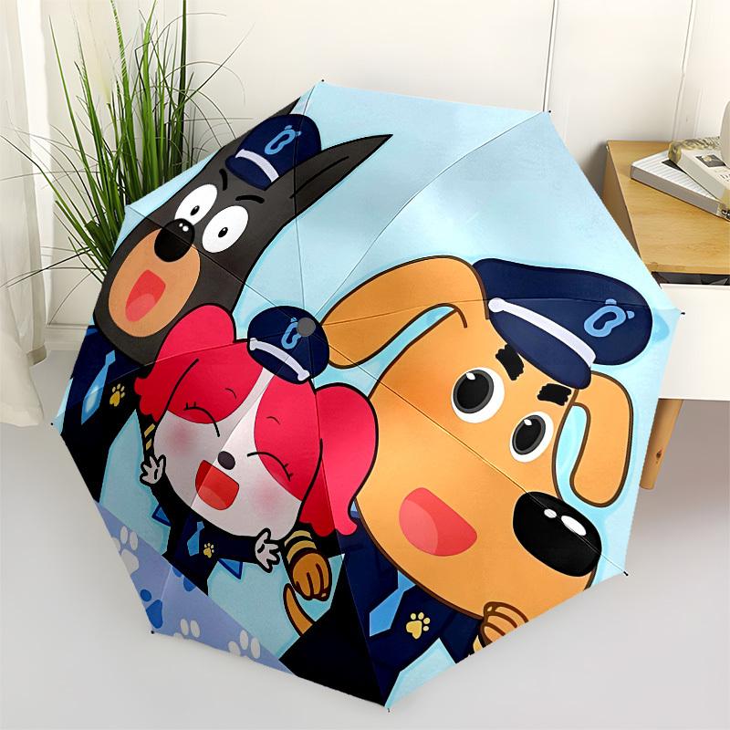 

Paw Patrol, Police Automatic Opening and Closing, 8 rib Structure Portable Umbrella, Suitable for Men and Women in All Seasons Perfect Gift