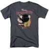 Popeye Lay One On Me T Shirt Mens Sailor Man Licensed IDW Comic Tee Charcoal