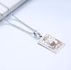 Necklace Tarot Card Neutral Style Simple Twelve Constellations Pendant Necklace
