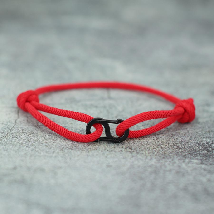 Simple Style 3mm Rope Bracelet Men Women 6 Colors Stainless Steel Clasp Leisure Versatile Accessories Adjustable Cord Braslet