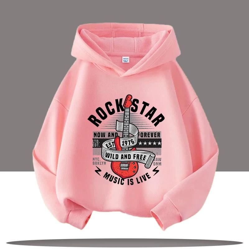 2025 New Style Boys' Sport Shirt Retro Digital Cartoon Print Children's Hooded Coat Girls' Casual Top Autumn/Winter Clothing