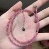3mm Faceted Natural Stone Necklace with Citrine, Agate, Tourmaline, and Moonstone Beads